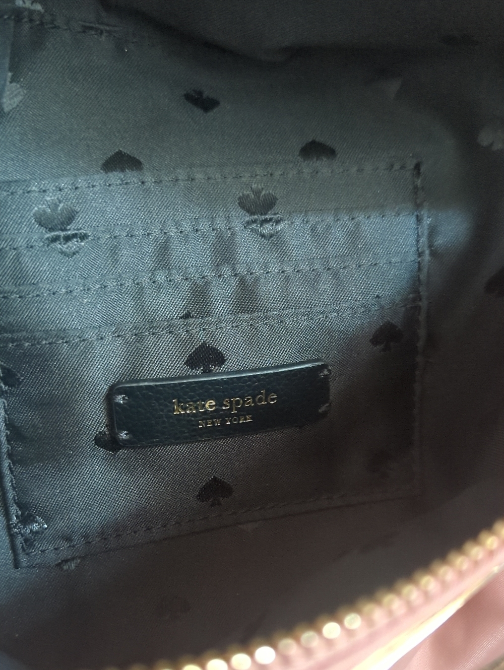 kate spade Dusty Mauve Mini Belt Bag with Black Strap - Picture 10 of 12